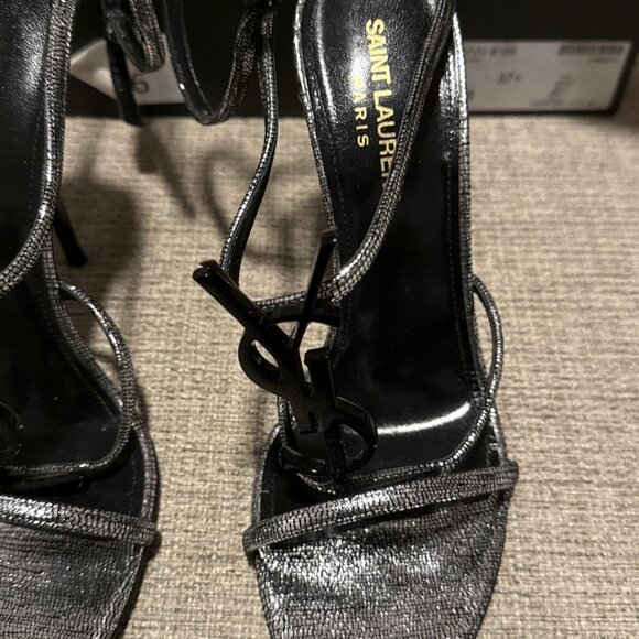 Yves Saint Laurent Cassandra Heels Metallic Leather - Picture 3 of 14